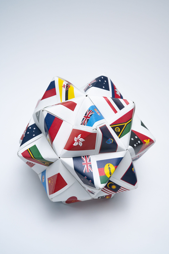Countries Flag Spiky Sphere